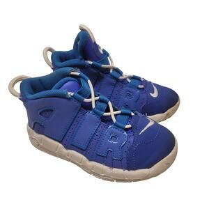 Kids Nike Air More Uptempo PS Battle Blue Size 9C Toddler Sneakers